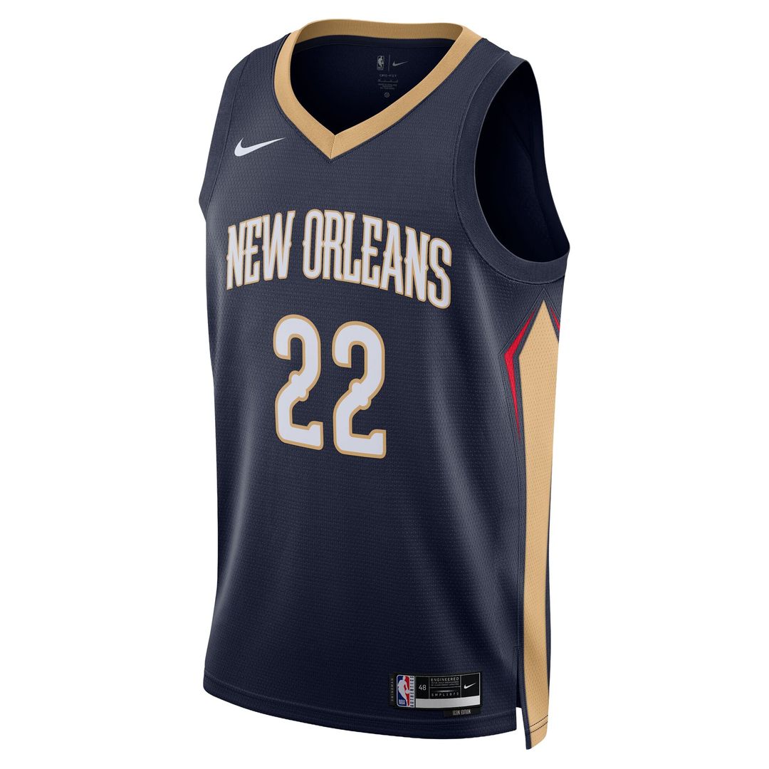 New Orleans Pelicans Derik Queen Nike Unisex Swingman Jersey - Icon Edition - Navy